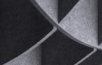 Semi Circular Polyester Fiber Decorative Acoustic Ceiling Tiles Residential