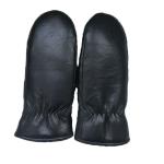 Genuine Winter Leather Mitten Gloves Thick Shearling Wool Lined Mittens