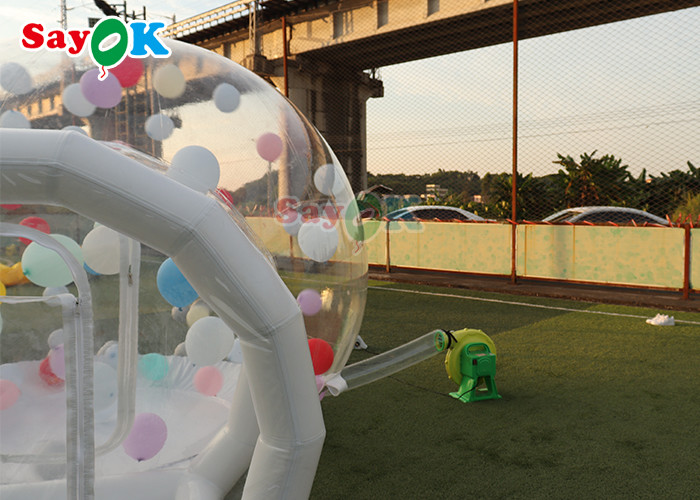 0.6mm PVC Bubble Bounce House Room Inflatable Clear Domes Customize