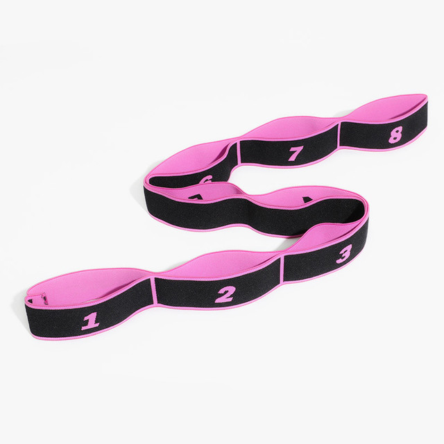 Custom Adjustable Long Polyester Latex Elastic Exercise Resistance Bands for Latin Dance Fitness