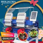 2020 type 15 needles 2 head embroidery machine holiauma best selling cap t-shirt