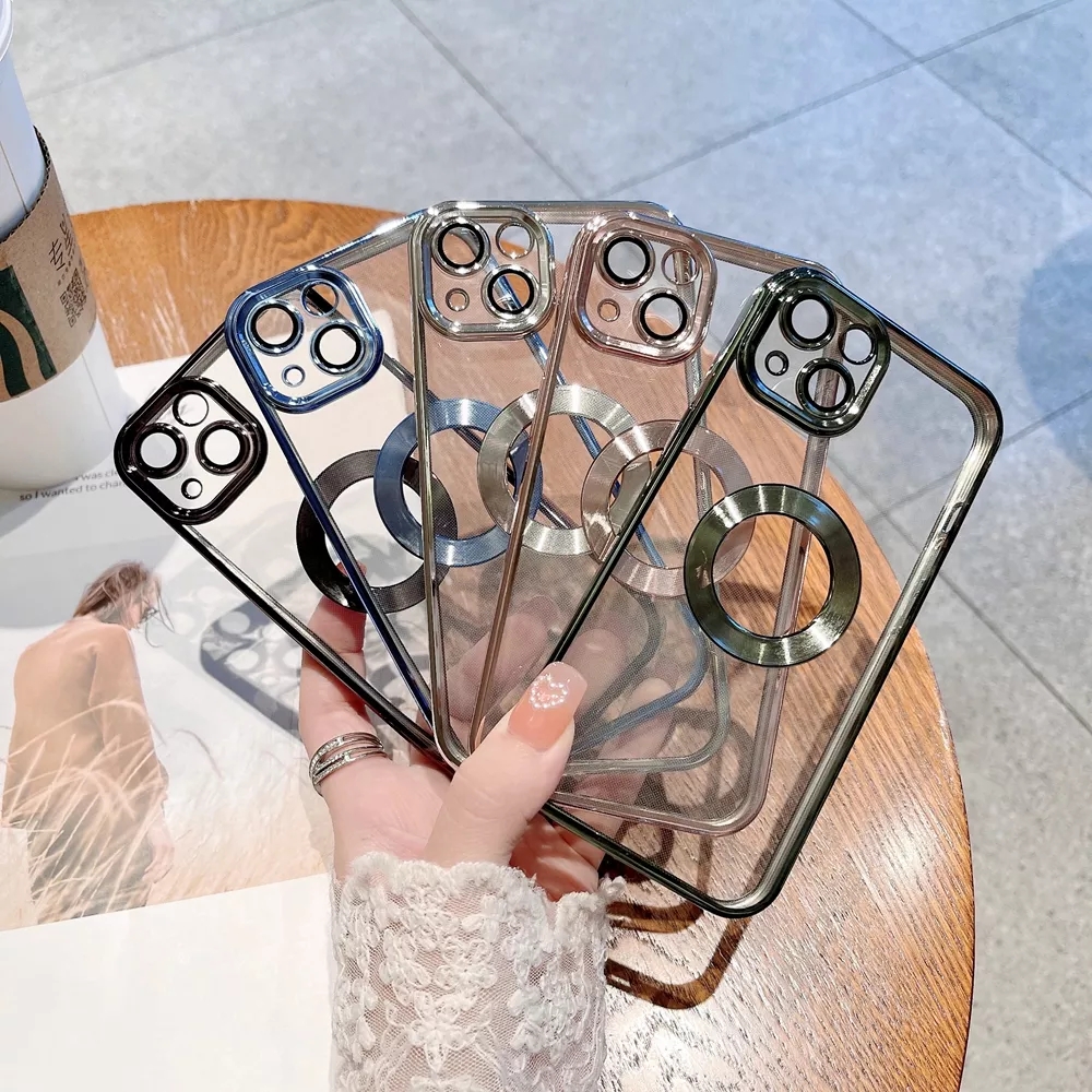 Silicone Shockproof Phone Case for iPhone 13/14 Pro Max With Camera Protector Logo Hole