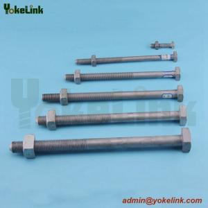 China High tensile HDG ANSI C135.10 Sq bolt For Transmission tower wholesale
