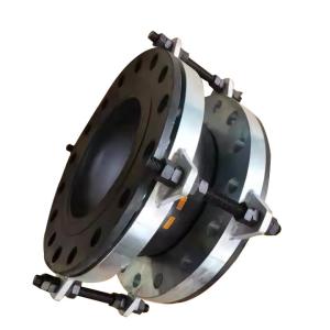 China PN40 EPDM Flexible Fully Sealed Rubber Expansion Joint With Flange Connection Compensator wholesale