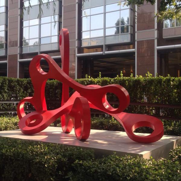 Large metal Garden colorful painting stainless steel sculpture,Stainless steel