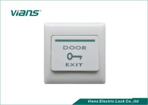 China Weatherproof Plastic Door Exit Button , White Door Release Switch For Offices wholesale