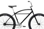 26'' 700C Beach Cruiser Bicycle Black Steel With Coaster Brake