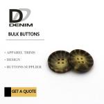 Decorative Polyester Bulk Clothing Buttons Large Size buttons