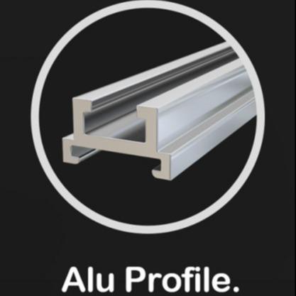 Suspended Aluminum Extrusion Channel Profiles Housing Anodized For LED Strip