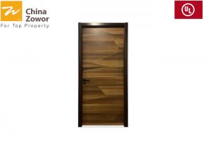 China BS Standard Single Swing Fire Rated Interior Doors/ Oak Veneer Finish/ 45mm THK/ Various Colors wholesale