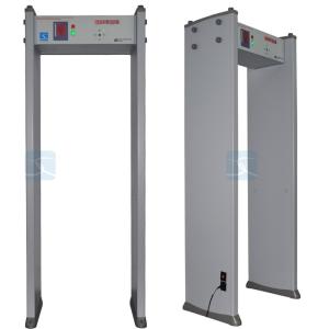 China 2022 best-selling walk-through metal detector door 6 zones 100 sensitivity adjustable wholesale