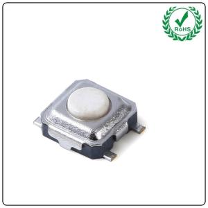 China White Button 4 Pins SMD Tactile Switch 3x3 1.5-2.0mm Height wholesale