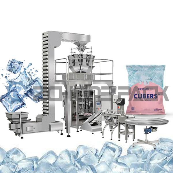 Vertical Ice Cube Roll Film Back Sealed Bag Four-Side Sealed Bag Packaging