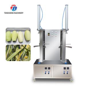 China Non Toxic Taro Peeler , 1.5KW Lustre Fruit And Vegetable Peeling Machine 2 Heads wholesale