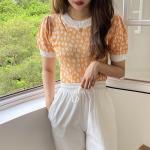 Shrugs Core Spun Yarn Women Knit Sweater , Short Sleeve Knit Sweater