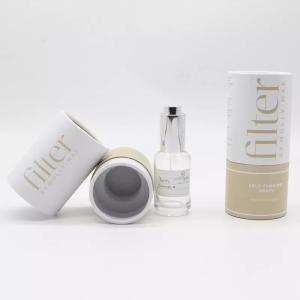 China Custom Printing Paper Cosmetic Tubes , CMYK Cardboard Cylinder For Essential Oil wholesale