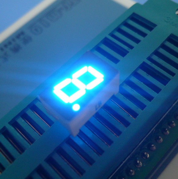Ultra White 3 Inch 1 Digit 7 Segment Led Display High Performance