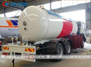 China 336HP HOWO 6X4 Gas Cylinder Tanker Filling Trucks LPG Bobtail Truck 24cbm 12tons wholesale