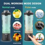 2x500ml Mini Blender Bottle BPA Free For Fruit Vegatable Juice