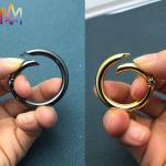 25MM 35MM 42MM Alloy Spring Clasp Key Ring DIY Metal Charms