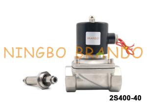 China UNI-D Type SUW-40 G1-1/2'' Stainless Steel Solenoid Valve For Water Treatment DC24V AC220V wholesale
