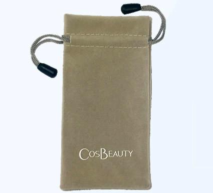 ISO9000 SGS Packaging Drawstring Bags Custom Printed Velvet pouch 2C For Jewelry