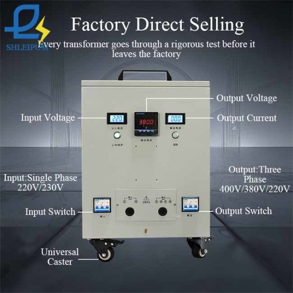 2 Phase To 3 Phase Converter Transformer Step Up Voltage Transformer