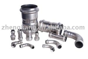 China Equal M Profile Press Fittings Stainless Steel Pipe Fittings With Female Threaded Branch wholesale
