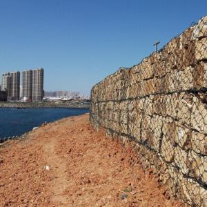 China Woven Gabion 80 X 100mm Rock Cage Retaining Wall 4m X 1m X 0.5m wholesale