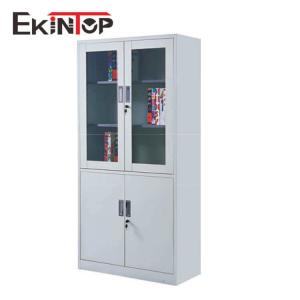 China Modern Glass Door File Cabinet Rustproof For Bank Government Office wholesale