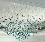 Hotel Lobby Villa Banquet Hall Decoration Project Luxury Rainfall Glass Gem