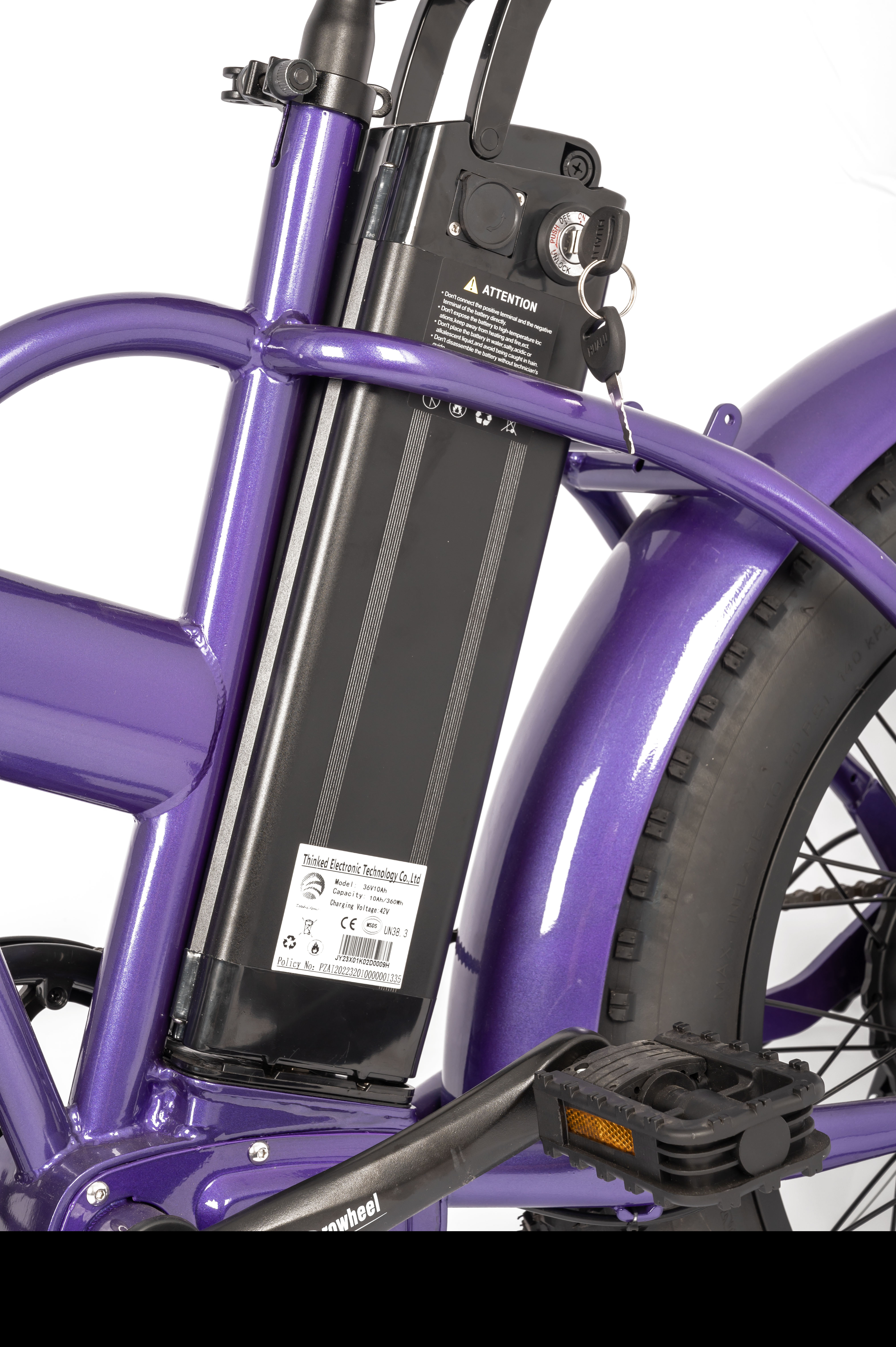 Man's Folding Electric Bike Customized with 9.6 AH Battery Capacity and Disc Brake System