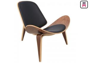 China Wood Lounge Shell Single Sofa Chair For Office / Home / W87 * D76 * H75 / SH39cm wholesale
