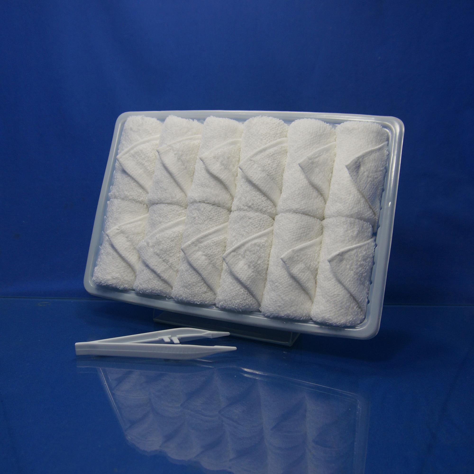 100% Cotton plain woven refresher airline towel