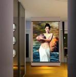 PLASTIC LENTICULAR lady portrait painting 3d moving portrait photo with plastic