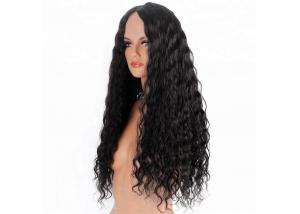 China Glueless Full Lace Human Hair Wigs , Water Wave Real Human Hair Full Lace Wigs on sale
