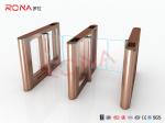 Controlled Access Automatic Systems Turnstiles Waist Height For Subway Station