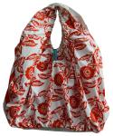 Customized DYE Printing Round handle Lady shopping cotton bag leisure style