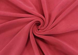 China 420GSM Micro Velvet Fabric / Toys Anti Pilling Rose Red Velvet Material wholesale