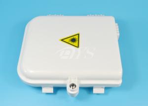 China White Outdoor Fiber Optic Terminal Box 8 Port PLC Splitter FTTH Box Wall Mounted wholesale