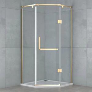 China 135 Degrees Partitioned Shower Door Profile Waterproof Shower Door Hardware wholesale