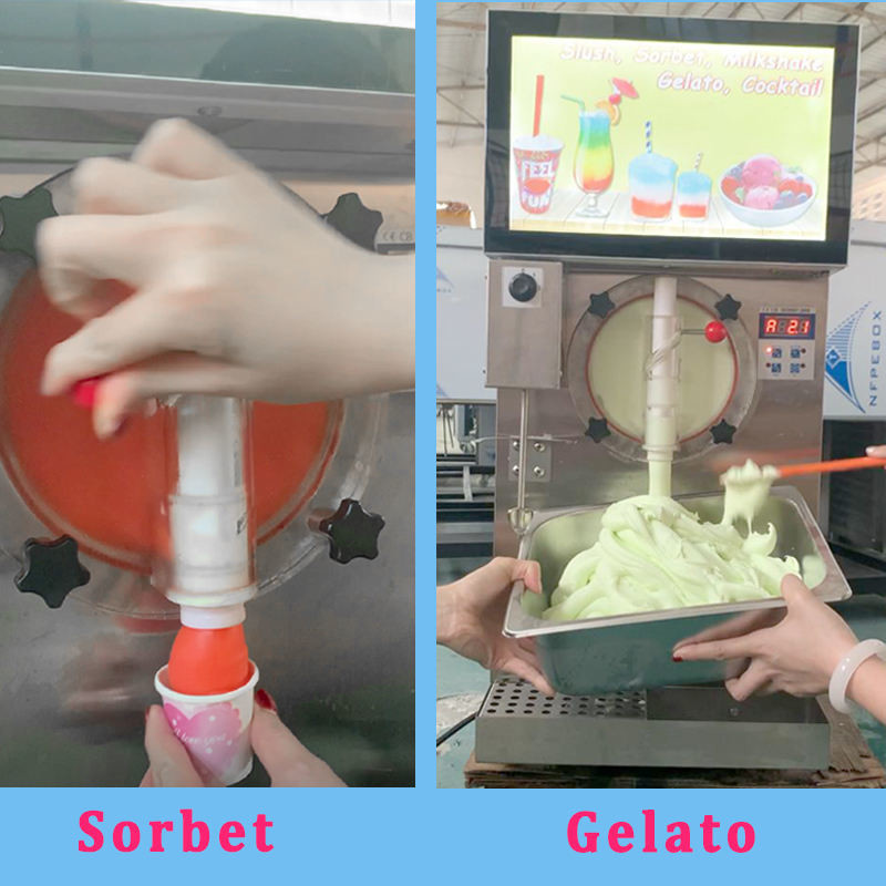 Puppie Ice Cream Slushy Making Machine Italian Commercial Granita Frozen