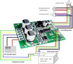 12V 15A 500W Brushless DC Motor Driver With IC , Bldc Motor Driver Board,JYQD-V7