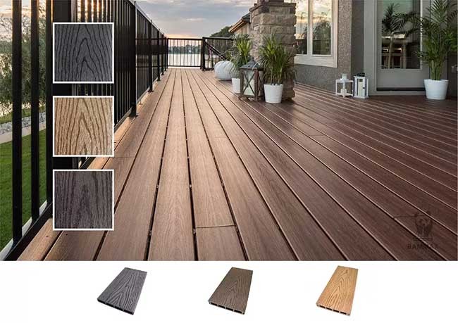 Wood Plastic Composite WPC Decking PE Co Extrusion Outdoor Wall Panel WPC Wall Cladding
