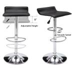 Commercial Furniture ALINUNU Modern Swivel PU Leather Bar Stools for Bar