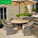 Modern Outdoor Furniture Aluminum Patio Lounge Set with Rattan Wicker Style and