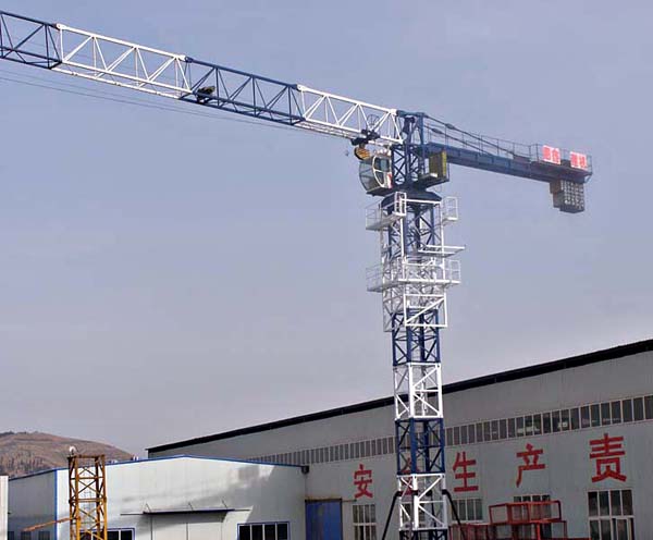 Topless tower crane TC5010 flat top tower crane with 5t load capacity