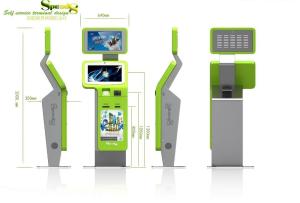 China Retail / Ordering / Payment Self service Waterproof Lobby Kiosk with Fingerprint Reader wholesale