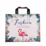 Biodegradable Bottom Gusset White Printed Plastic Bag