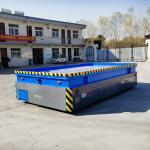 Hydraulic Steering 40 Tons Steel Heavy Load Transport Carts Battery Powered